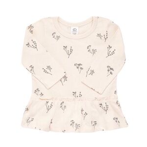 COLORED ORGANICS BABY MONA PEPLUM TOP